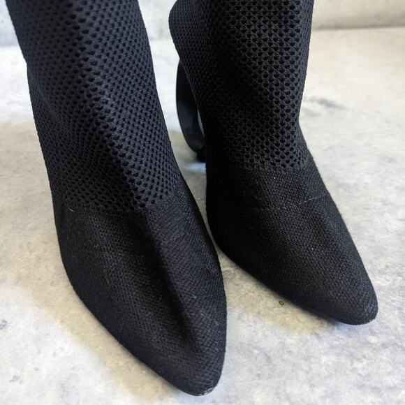 Burberry Kimberly Sculpt-Heel Sock Bootie in Black, Size 36 - Picture 8 of 14